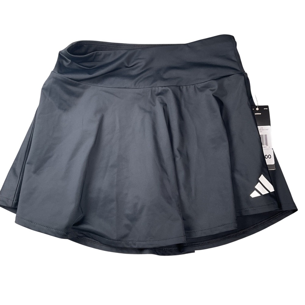 Adidas Skort Girls Size L(14) Black Athletic Tennis Skirt AX10909 NWT